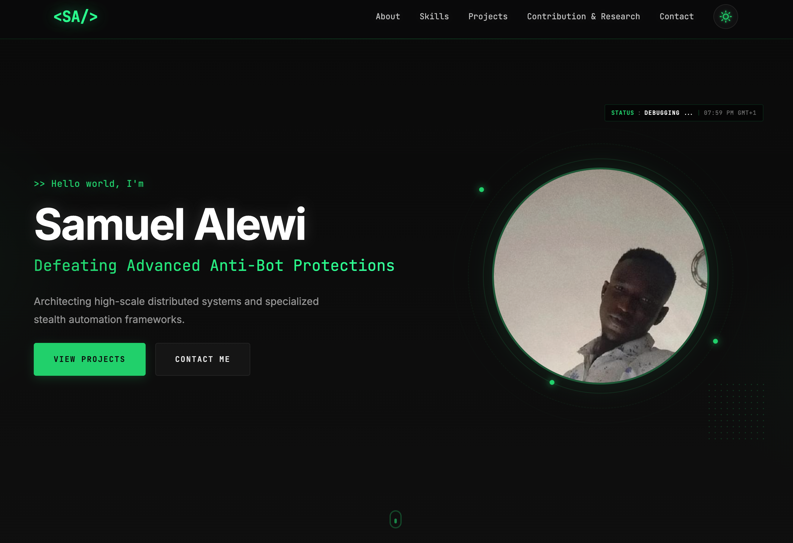 Portfolio — this portfolio website